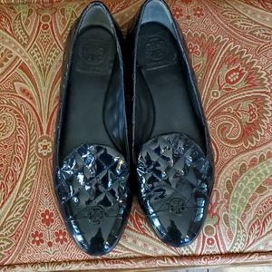 Tory Burch Black Patent Leather Shoes Size 9